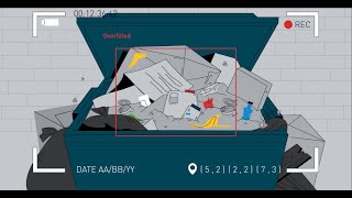 AMCS Vision AI Overfilled Container animation