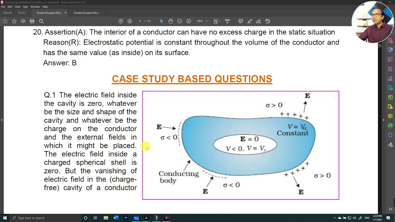 case study questions electrostatics