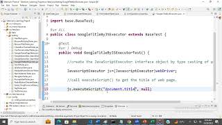 Selenium WebDriver Tutorial #14 - How to execute JavaScript code in Selenium.