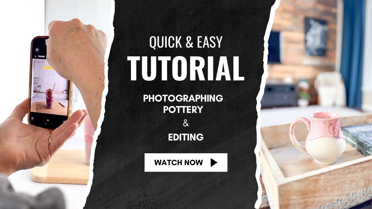 Как я фотографирую и обрабатываю свои керамические изделия для нашего сайта и социальных сетей.