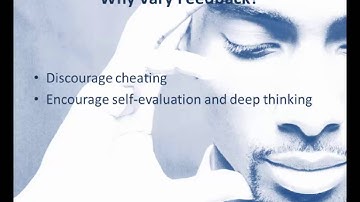 Blackboard Test Results and Feedback Options