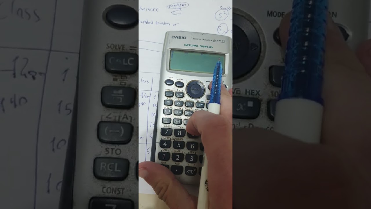 طريقة حل ال Variance و standard deviation و mean بالالة الحاسبة (calculator) | التباين و المتوسط