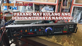 Nasunog ang board kaya walang sounds  Kabago bago palang