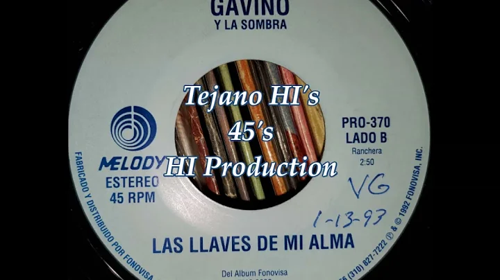 Gavino Y La Sombra  Las LLaves De Mi Alma