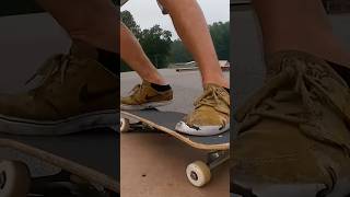 This lil quarter pipe was perfect to learn on. #skateboardingisfun #progress #learning #skatelife