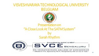 A Closer Look At The SATM  System - Software Testing(18CS62)