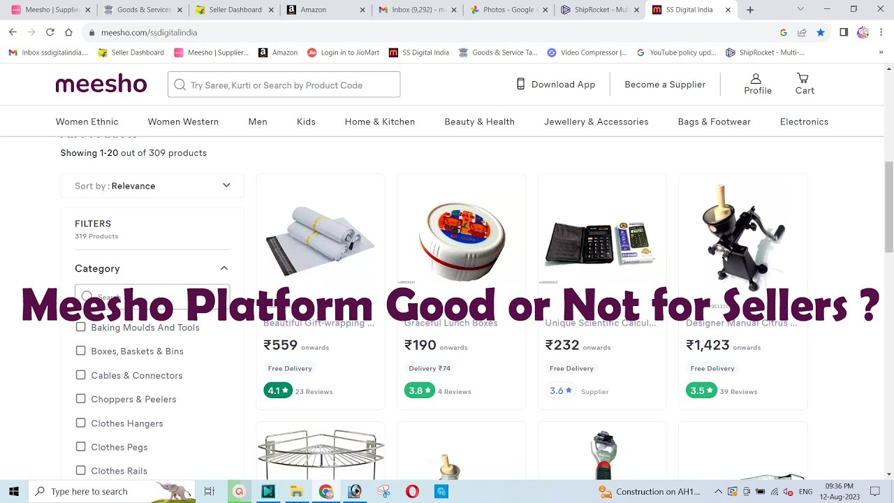Meesho Platform Good or Not for Sellers ? YouTube