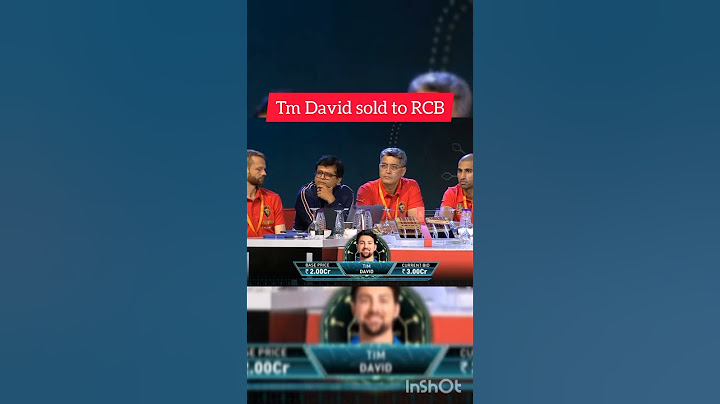 || Tim David sold to RCB team in ipl mega auction ❤️❤️ || #ipl #rcb #csk #viralshort