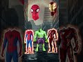 Spider man Hulk Iron man matching game #VFX #shorts #viral
