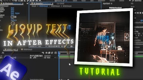 Smooth Liquid Text Animation | After Effects TUTORIAL