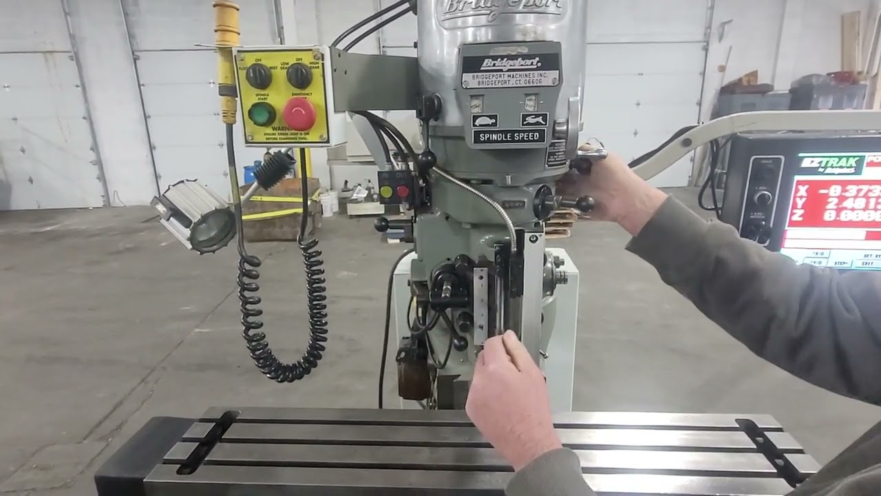 Bridgeport EZ Trak DX Mill w/New Controller, Updated Software, USB Drive, PDB, Chrome Ways