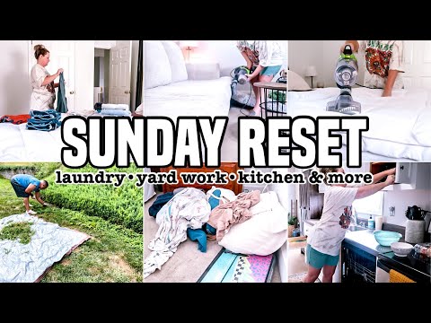 SUNDAY HOME RESET | CLEAN WITH ME | SUNDAY CLEANING MOTIVATION