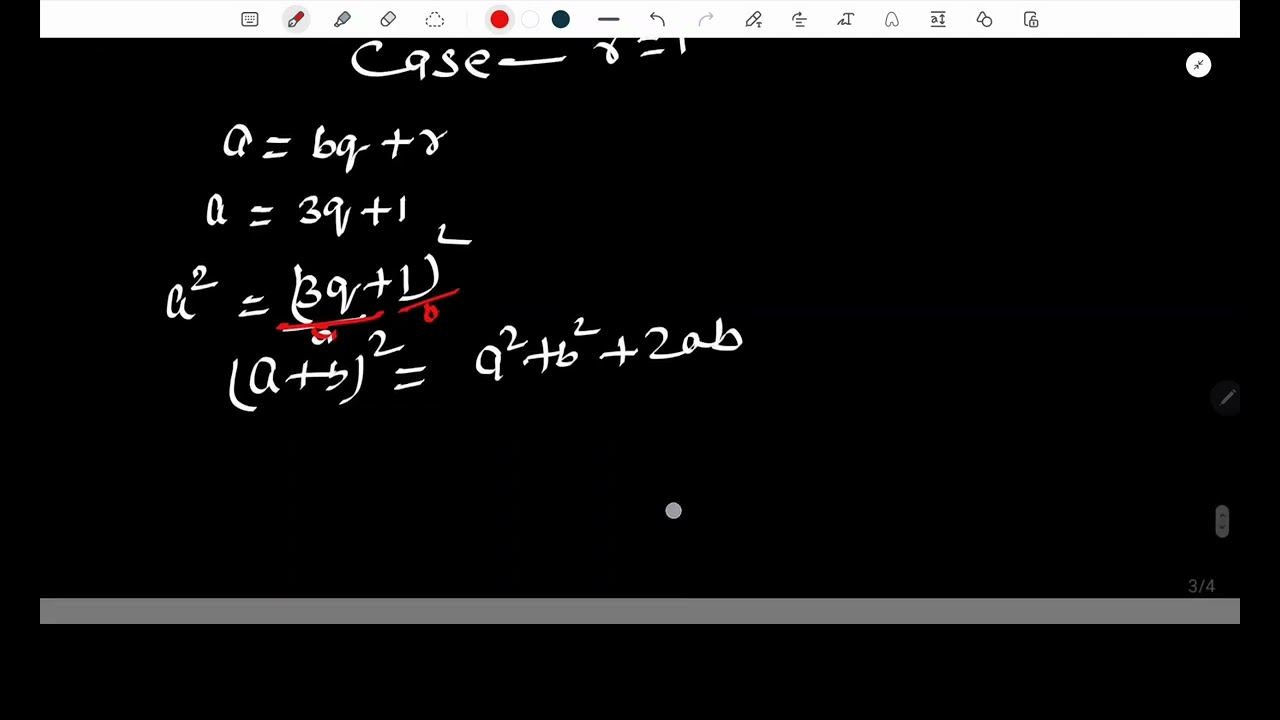 यूक्लिड विभाजन प्रमेयिका का प्रयोग करके दर्शाइए कि किसी धनात्मक पूर्णांक का वर्ग class 10th Maths Q4