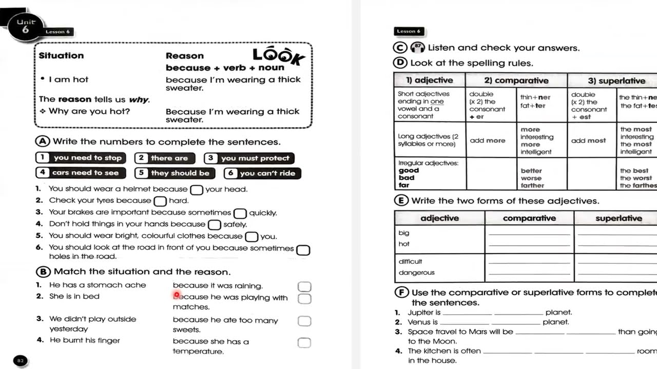 حل صفحة 82 و 83 نشاط سادس ابتدائي