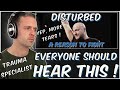 You MUST hear this message! Trauma therapist REACTS to Disturbed Reason to Fight Official Live video