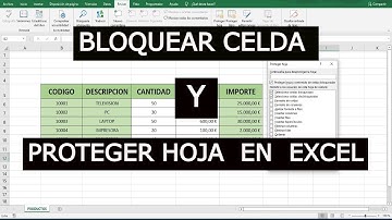 Tutorial 08 | Como BLOQUEAR celda y PROTEGER hoja en Excel