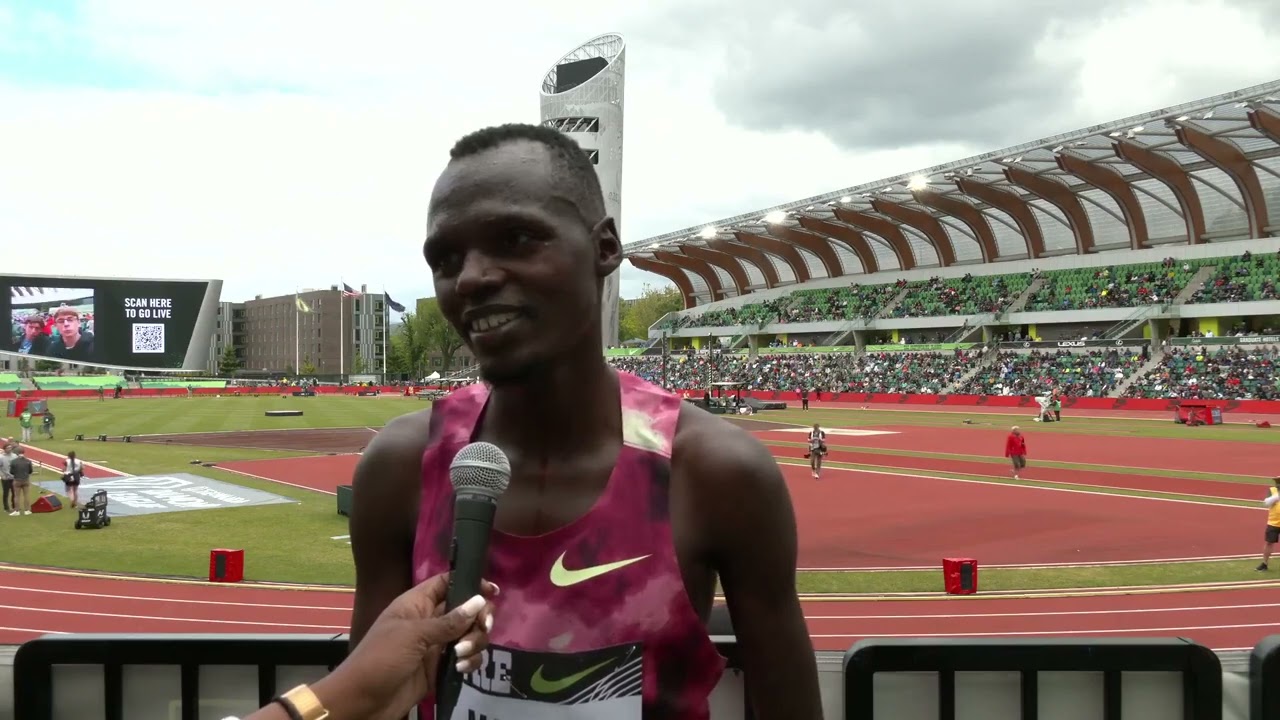 Daniel Mateiko Men's 10000m 1st Place   Eugene Diamond League   Nike Prefontaine Classic 2024
