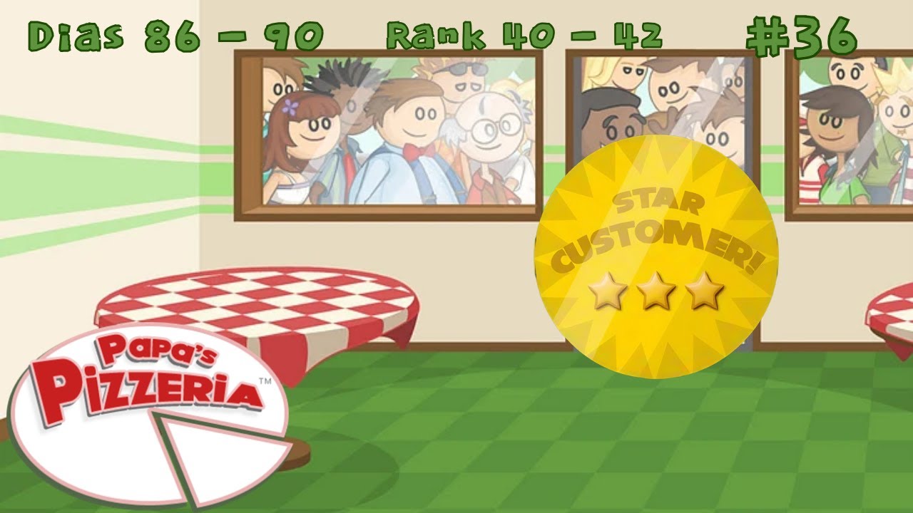 Papa's Pizzeria (2007) - Rank 40 - 42: Better than Papa! - Días 86 - 90 - Gold Customers (31/36)