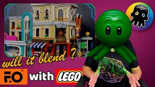 Lumibricks / FunWhole Building Within a LEGO Modular Street - Will it Blend 