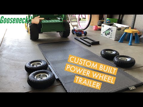 john deere gator power wheels trailer