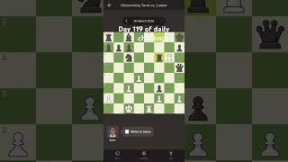 Day 119 of daily challenge #chess #chessandcheckers #games #playchess #chesscom