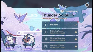 Thunder Sojourn Event: Day 1 - Bolt Blitz [Genshin Impact][2.0 Event]