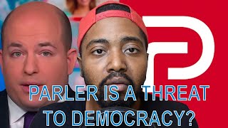 Brian Stelter & CNN: Conservatives Leaving Twitter/Facebook For Parler App Is Not Good For Democracy