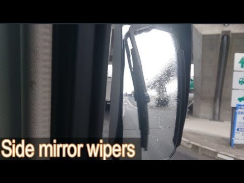雨の日最強 サイドミラーのワイパーを動かしてみる Fuso Side Mirror Wipers Youtube