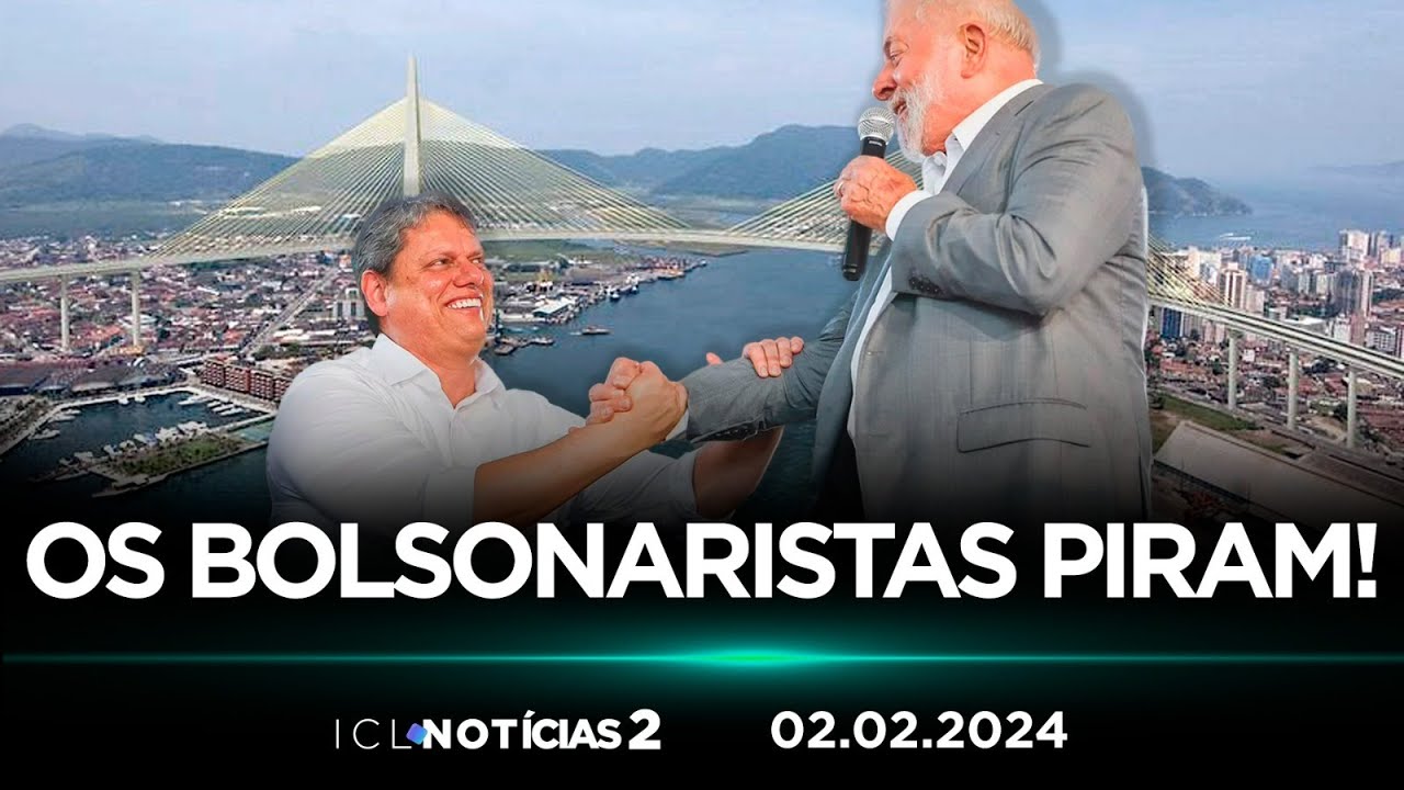 02/02/24 - TÚNEL IMERSO QUE VAI LIGAR SANTOS E GUARUJÁ PODE UNIR TARCÍSIO A LULA - ICL NOTÍCIAS 2