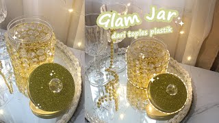 GLAM JAR | Membuat toples kristal dari toples bekas hampers | Sweet Home