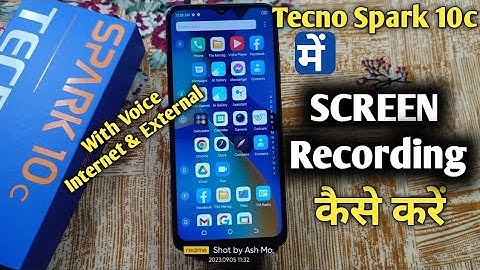 How To Screen Recording in Tecno Spark 10c | Tecno Spark 10c में Screen Recording कैसे करें |