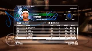 Nba  08 Ps3 General Roster Minnesota Timberwolves