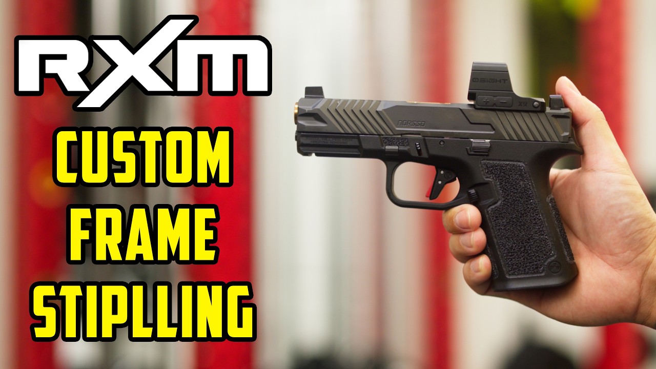 Customized Rxm Ruger RXM Custom Frame Stippling - YouTube