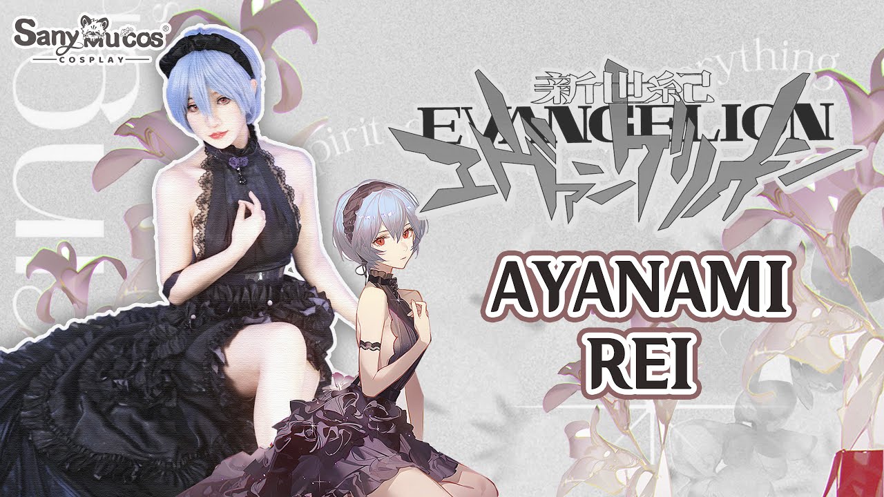 【SanyMuCos】Myethos Evangelion Rei Ayanami Cosplay Costume Plus Size Detail Show