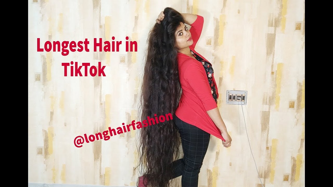 Beauty With Longest Hair On TikTok Crazy Long Hair Viral Instagram