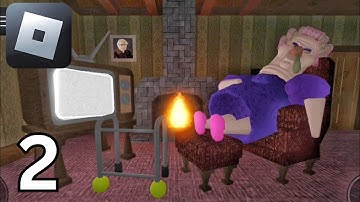 Roblox - Gameplay Walkthrough Part 2 - Grumpy Gran! (Scary Obby) (Android, iOS)