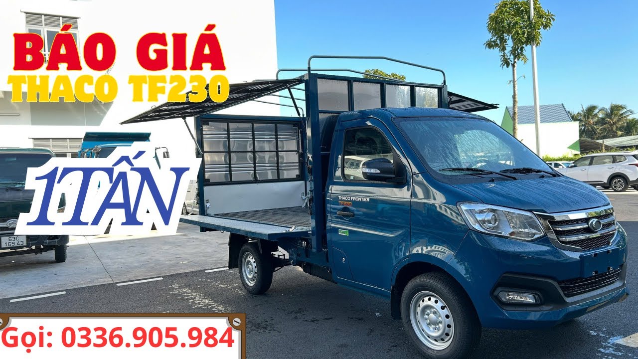 Báo Giá Xe Tải Thaco TF230 Thùng Bán Hàng Lưu Động|Thùng Cánh Dơi