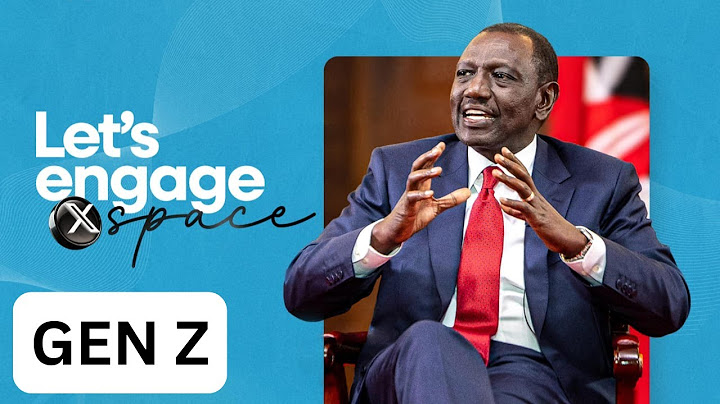 LIVE!! GEN Z'S REACT TO PRESIDENT RUTO ON X SPACE!!