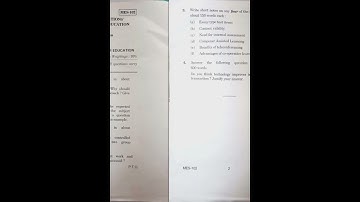 Question paper MES-102 #ignou #2022 #june2022 exam | MAEDU #ignouquestionpaper