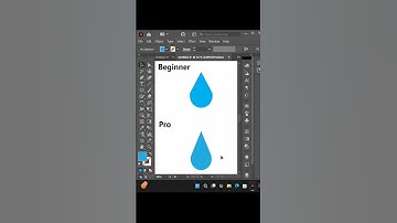Adobe Illustrator 2025 Tricks | Beginner vs Pro | How to make Water Drop Tutorial?