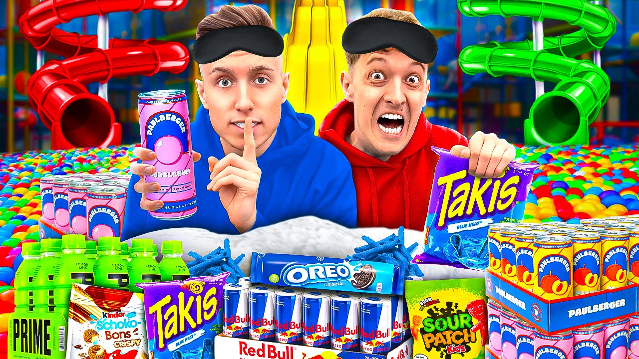 1 NACHT HEIMLICH im SPIELEPARADIES übernachten! 😱 (Polizei kommt..)