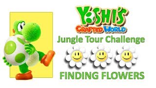 Yoshis Crafted World 6 Flowers In Jungle Tour Challenge