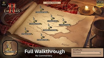 AoE2: DE - William Wallace Full Campaign Gameplay Walkthrough (Standard Difficulty)