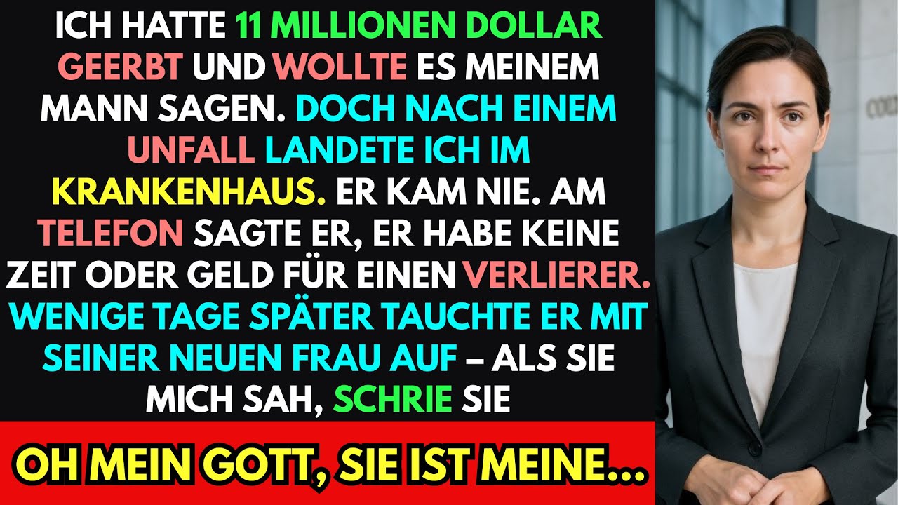 Ich überlebte einen Unfall, nach 11 Mio.Erbe.Als die neue Frau meines Mannes mich sah, schrie sie...