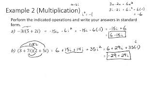 Math 101 Section P.7 (Complex Numbers)