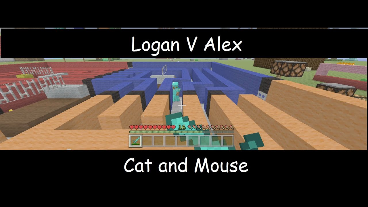 Minecraft Logan Minecraft | Logan V Alex | Stampy's Cat and Mouse minigame - YouTube
