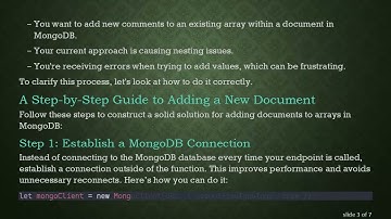 How to Properly Add New Documents to an Array in MongoDB Using Express.js