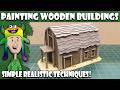 How to Paint Wooden Buildings (Old West Terrain)
