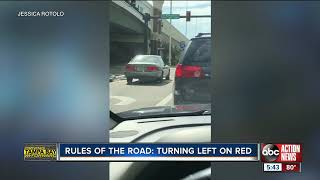 Rules of the road: When can I legally turn left on red?