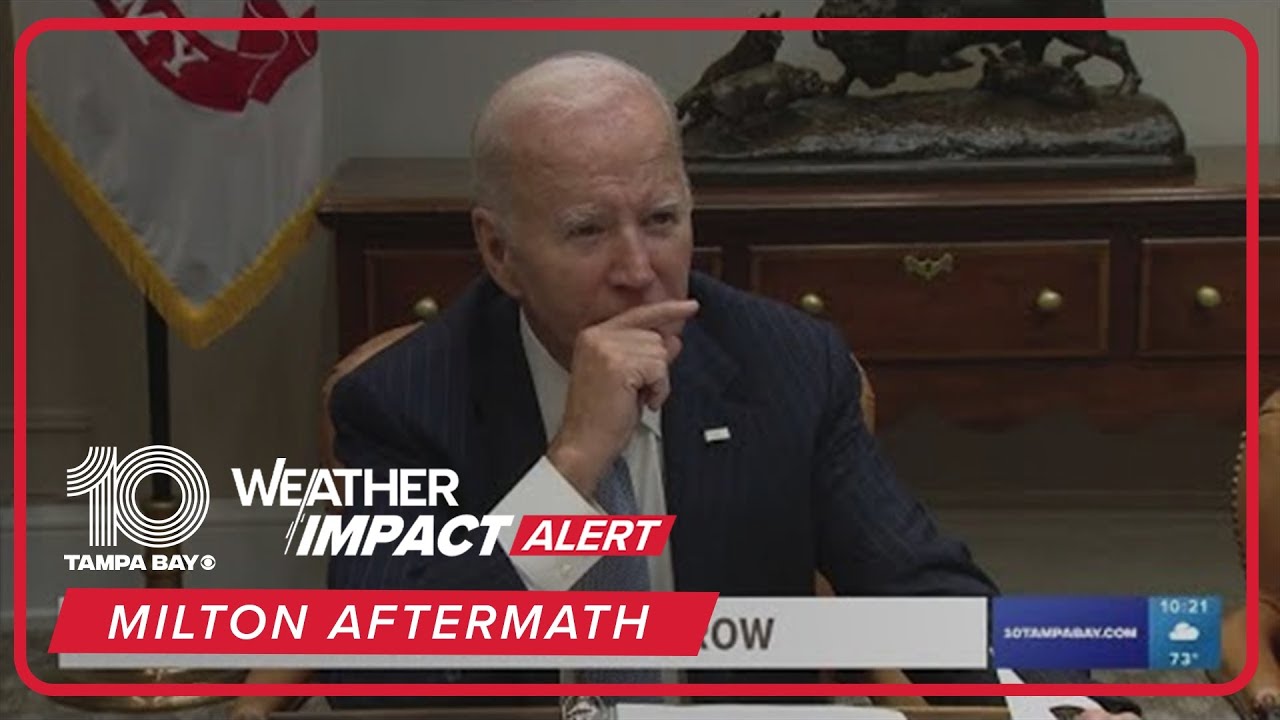 President Joe Biden to survey damage left by Hurricane Milton - YouTube